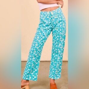 Big Bud Press Daisy Light Blue Work Pants Size XXS